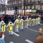 Manifestation contre le nuclaire  Paris le 17 janvier 2003 photo n31 